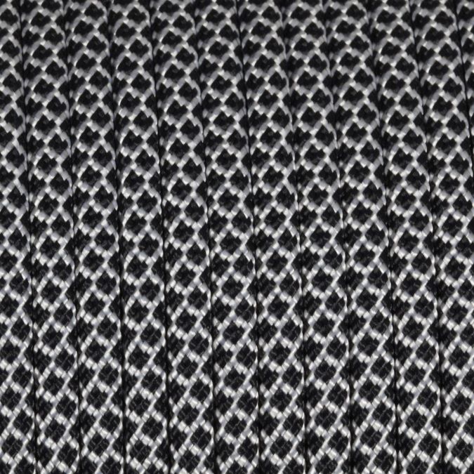 Paracord 550 diamond nero-bianco 4 mm - 50 mt