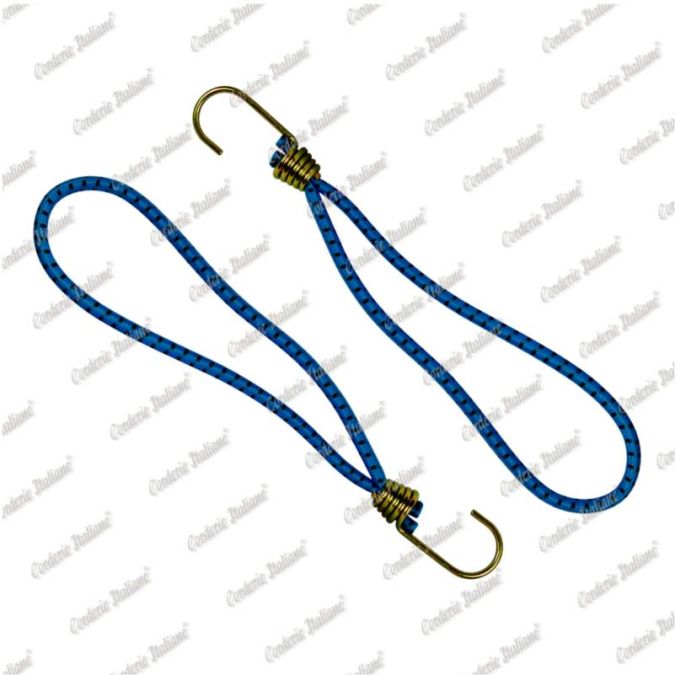 Tenditore elastico ad anello 6 mm - 20 cm, azzurro, 2 pezzi