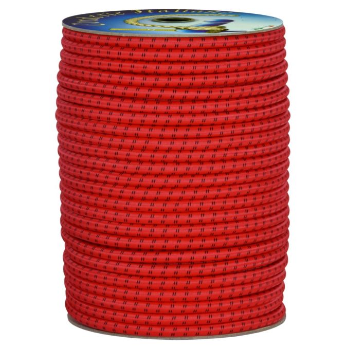 Treccia elastica rossa 4 mm - 50 mt
