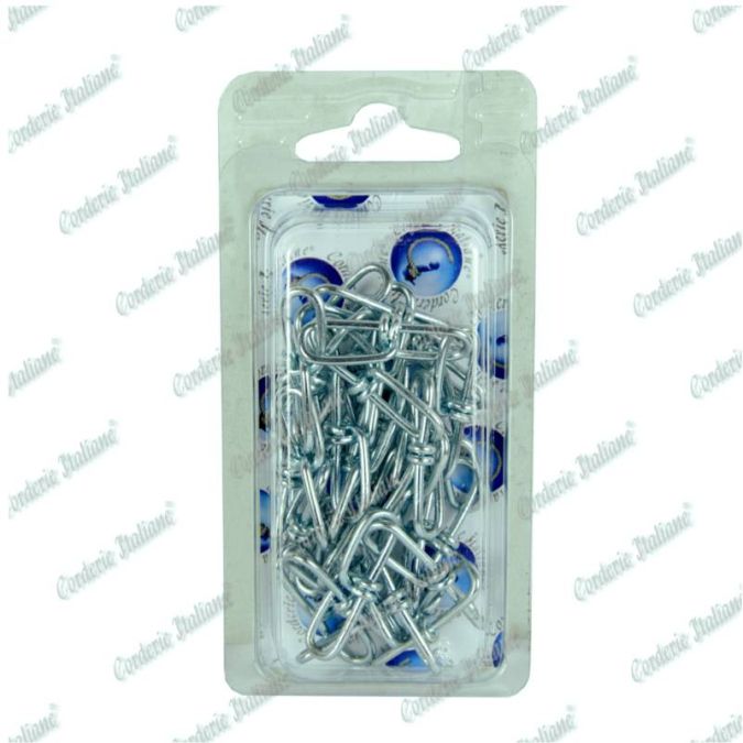 Catena vittoria Ø 1,6 mm, esterno maglia 22 mm x 8 mm, 1,5 mt, zincata