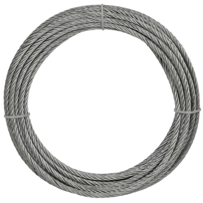 Fune acciaio zincata 5 mm - 10 mt