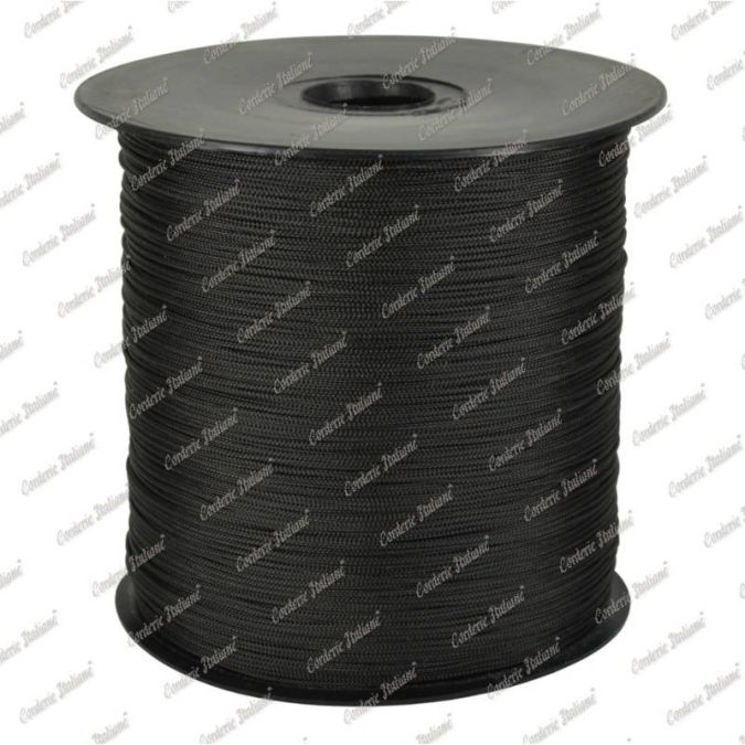 Cordino Star nero 0,8 mm - 100 mt