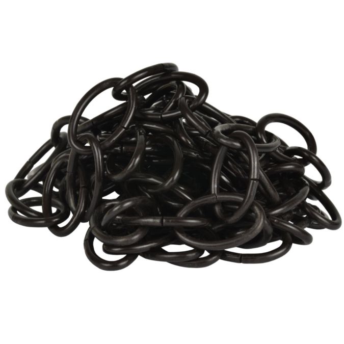 Catena ovale Ø 3,4 mm, interno maglia 30 mm x 12 mm, 1,5 mt, nera