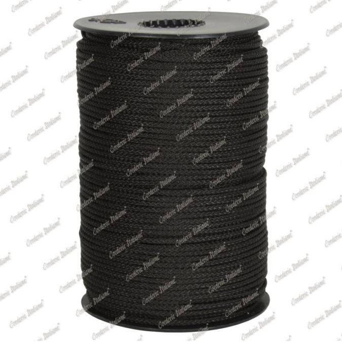Cordino minimal nero 1,5 mm - 100 mt