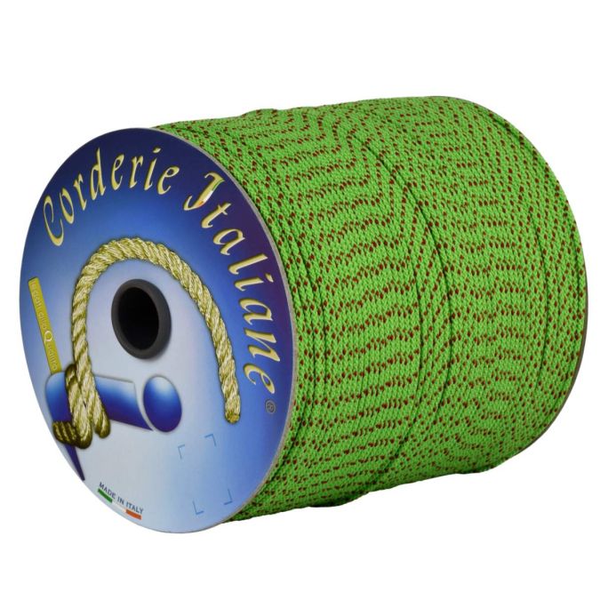 Cordino edilizia extra verde flu 2 mm - 100 mt