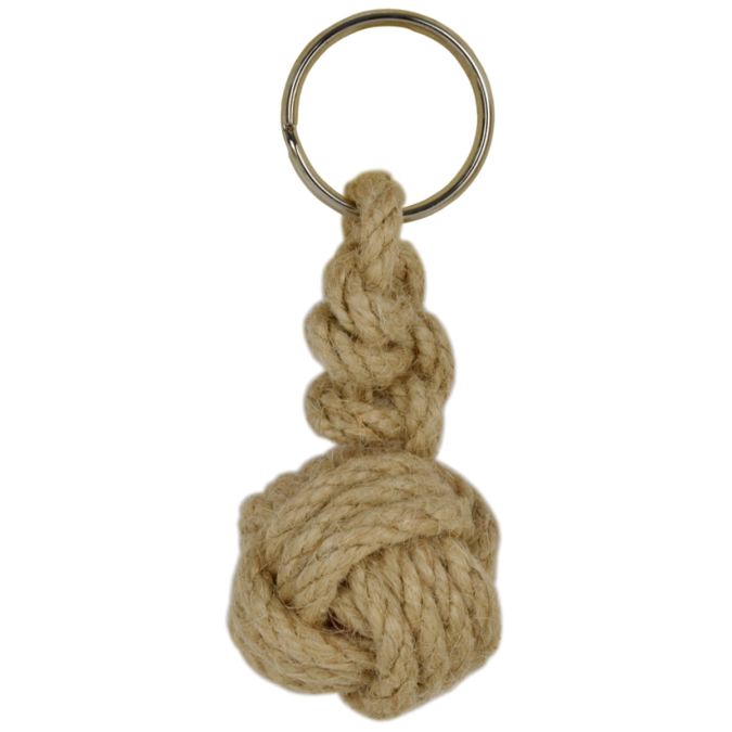 Portachiavi pallina simple juta
