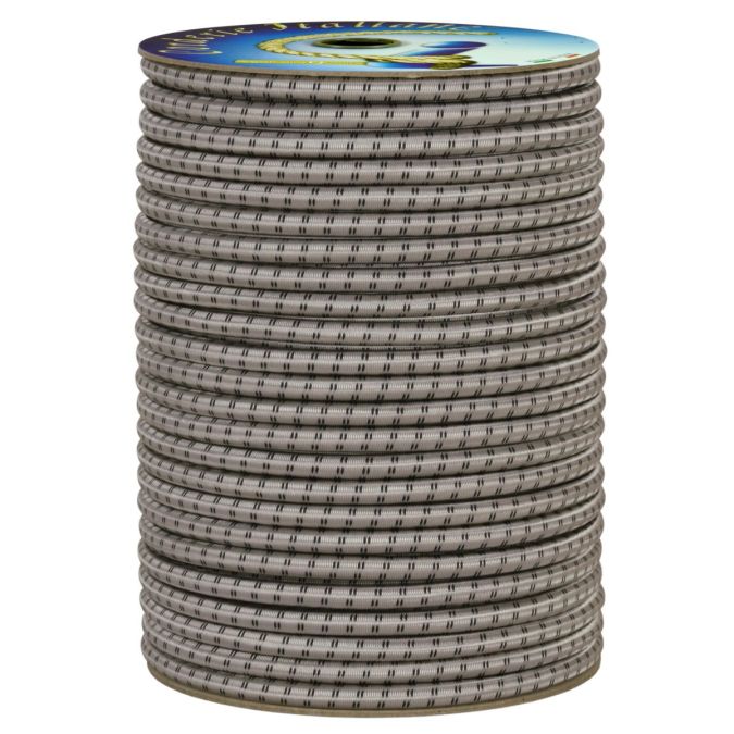 Treccia elastica grigio perla 8 mm - 10 mt
