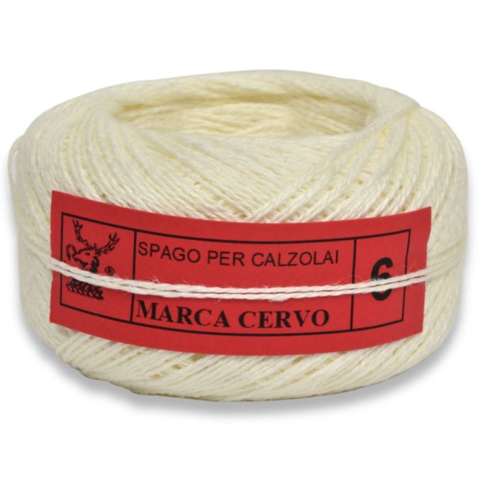 Spago cervo per calzolai n.6 a due fili