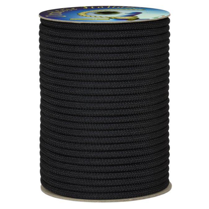 Doppia treccia skipper h.t., nera, 14 mm - 50 mt