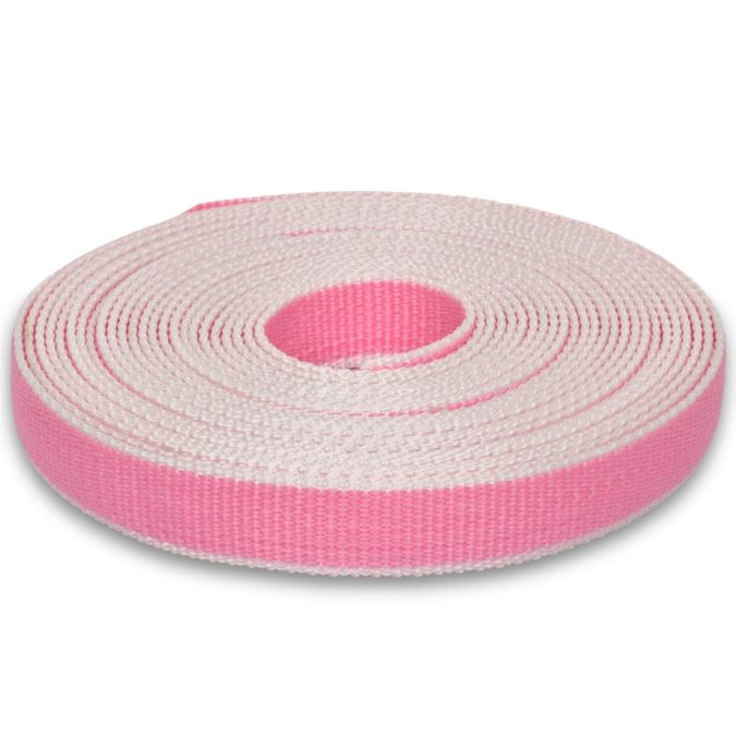 Cintino in polipropilene 22 mm - 7,5 mt, rosa flu