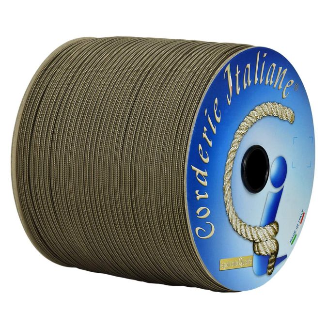 Paracord 550 stripes beige-nero 4 mm - 10 mt
