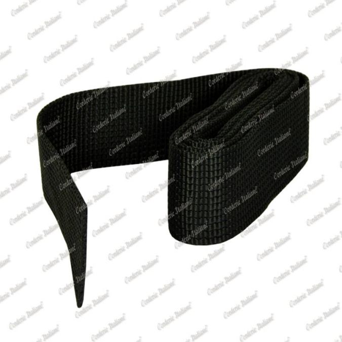 Nastro tessuto in polipropilene, nero, 30 mm - 1,5 mt