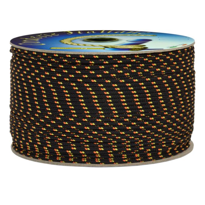 Treccia hobby fantasy nera 2 mm - 50 mt