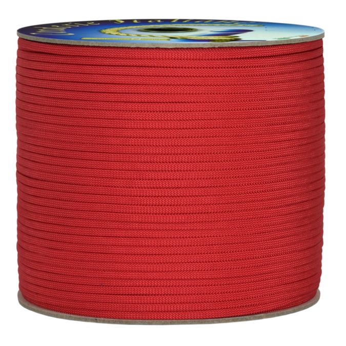 Treccia piatta élite, rossa, 4 mm - 90 mt