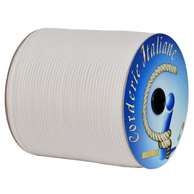 Paracord 550 basic bianco 4 mm - 100 mt