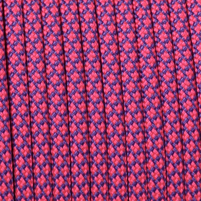 Paracord 550 snake rosa flu-viola 4 mm - 10 mt