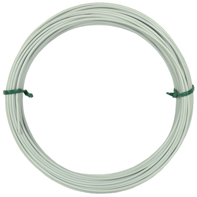 Filo alluminio tondo bianco, 2 mm - 12 mt