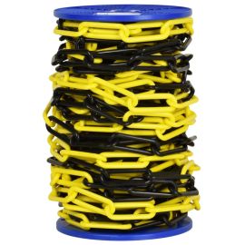 Catena Di Sicurezza In Plastica 6mm 50 Metri - Nero/Giallo Per Delimitare Aree, Fiere E Eventi - Foto 14