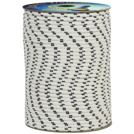 Corderie Italiane Nautica Tau – 10 Mm Durchmesser, 100 Meter, Weiß Mit Blauer Markierung – Polyester, 560 Kg Bruchlast