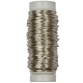 Filo A Molla In Rame Berillio C17200 .007 - .17 Mm Argentato - 15 Piedi (4,5 Metri)
