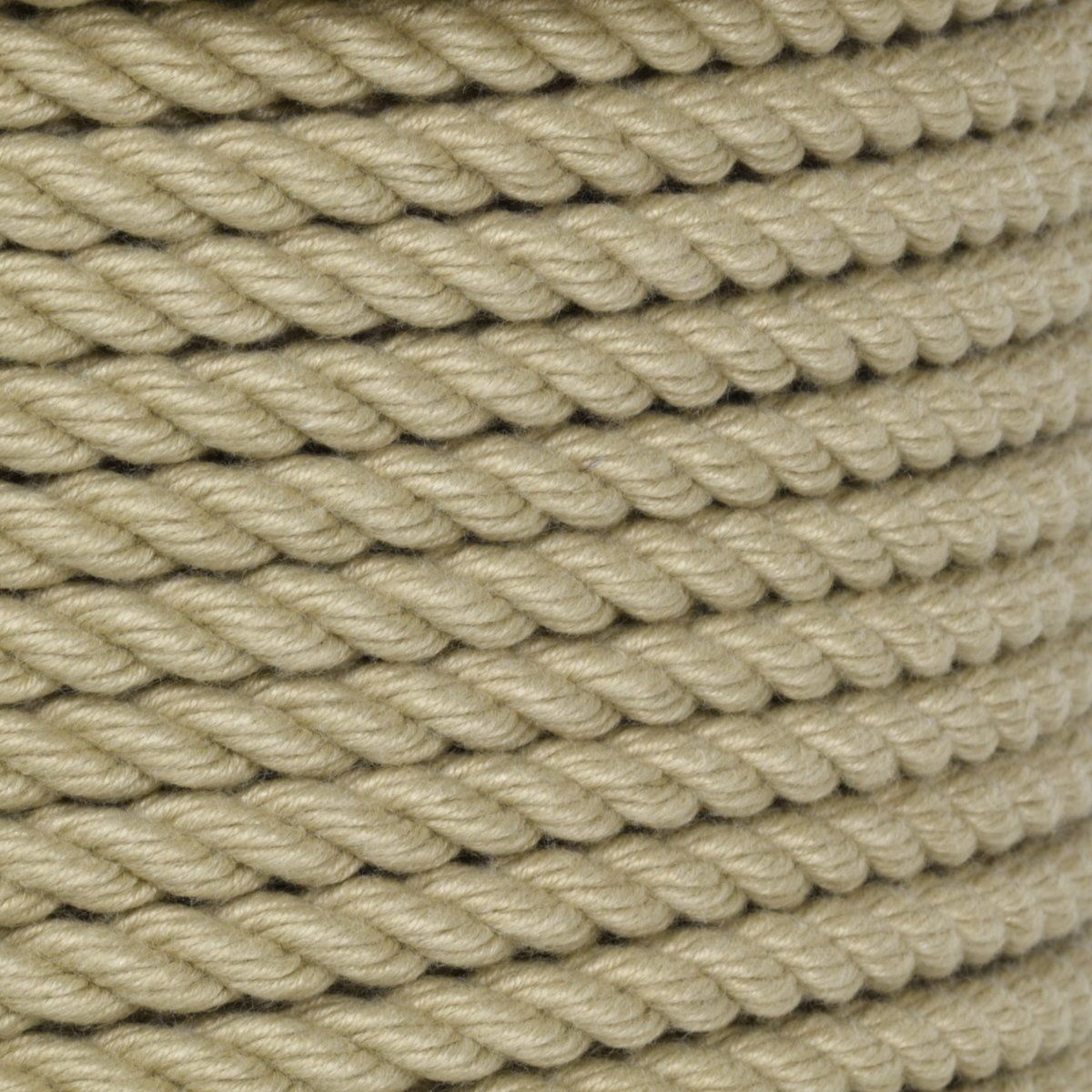 HAND Set Da 4 Cordini Di Cotone Con Fiocco Bianco: Lunghezza 136 Cm, Diametro 3 Mm, Nappe Da 7 Cm - Ideale Per Abbigliamento, Borse E Accessori Fai Da Te